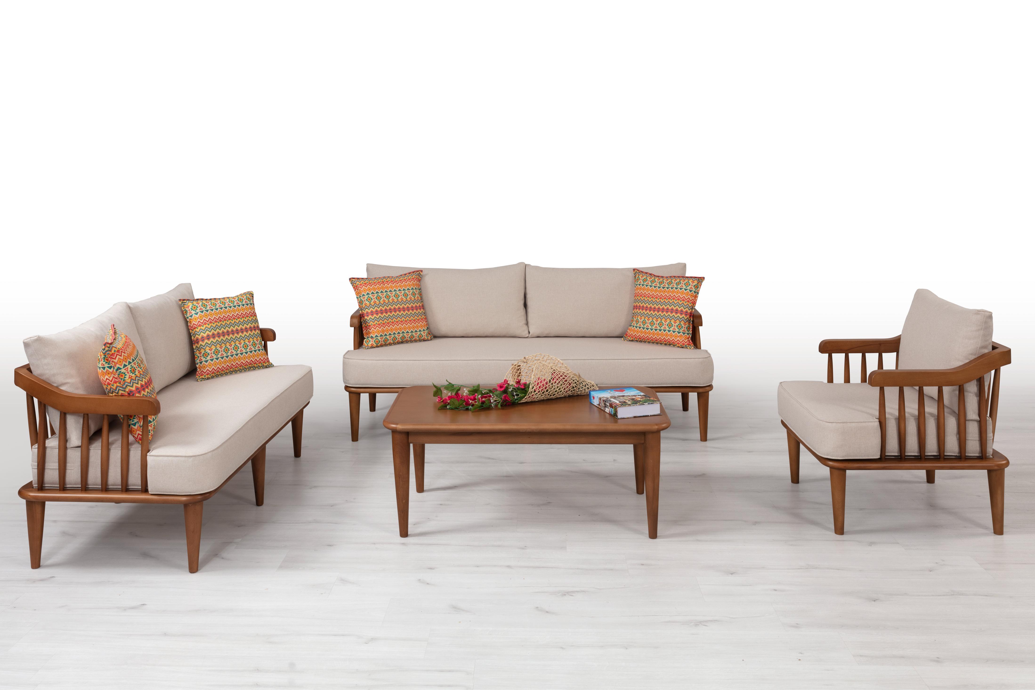 İskandinav Minyatür Gri Koltuk Takımı