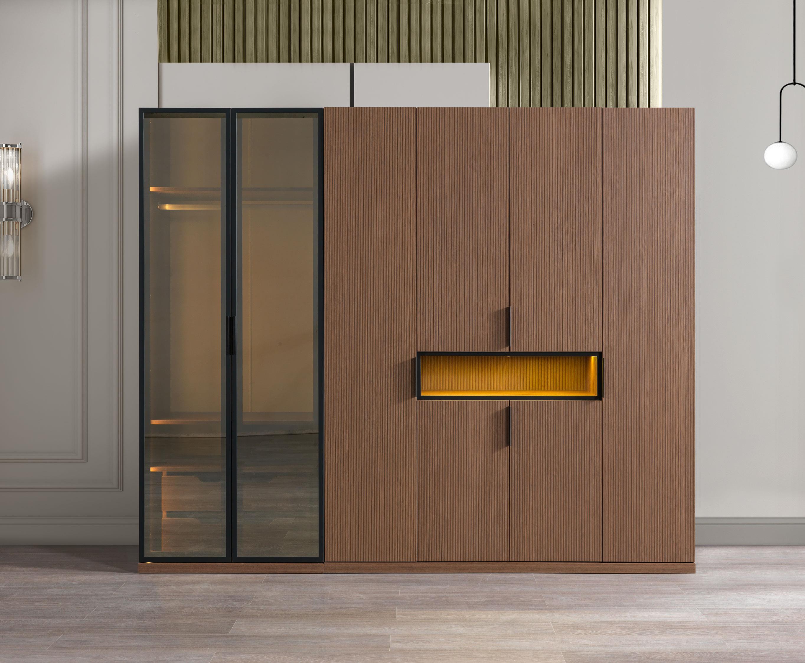 Dekorbizden Kaplan Yatak Odası Gardırop (6 Kapılı)