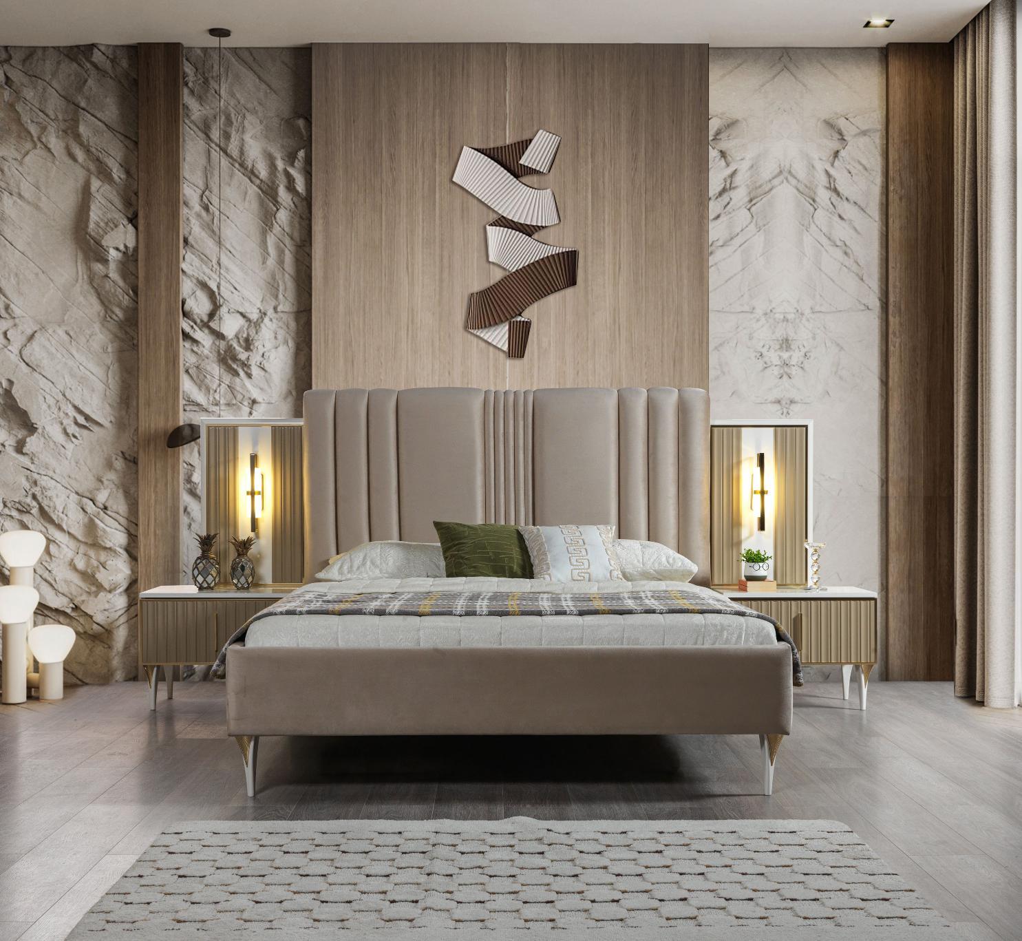 Dekorbizden Luna Yatak Odası Karyola