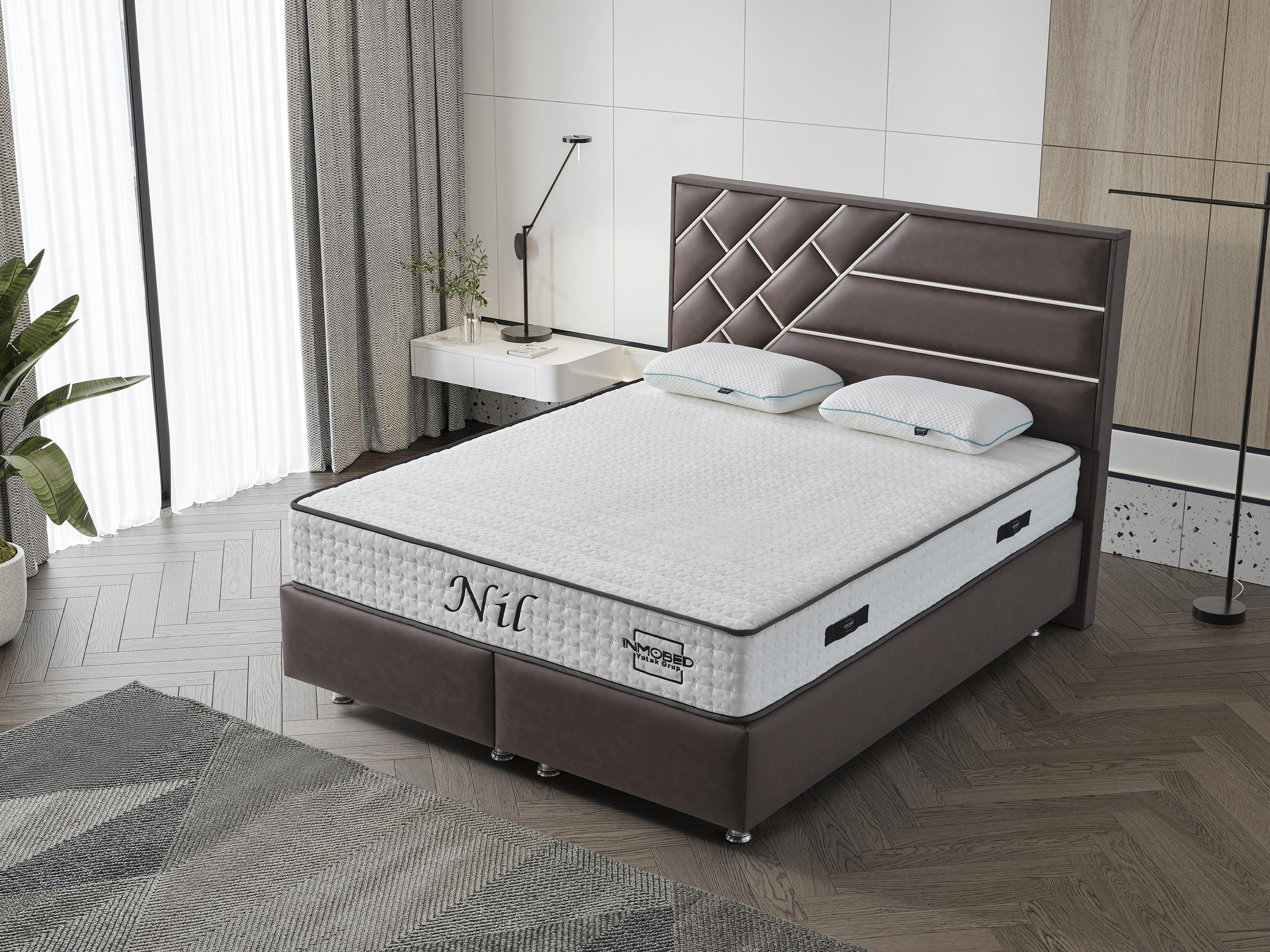 Dekorbizden Nil Set (Baza+Başlık+Yatak)