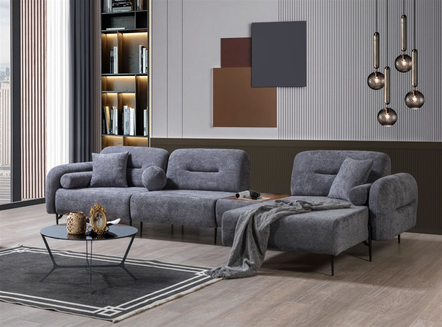 Dekorbizden Nita Sehpalı Köşe Koltuk