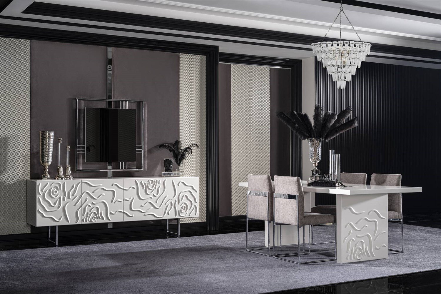 Dekorbizden Parma Yemek Odası Takımı