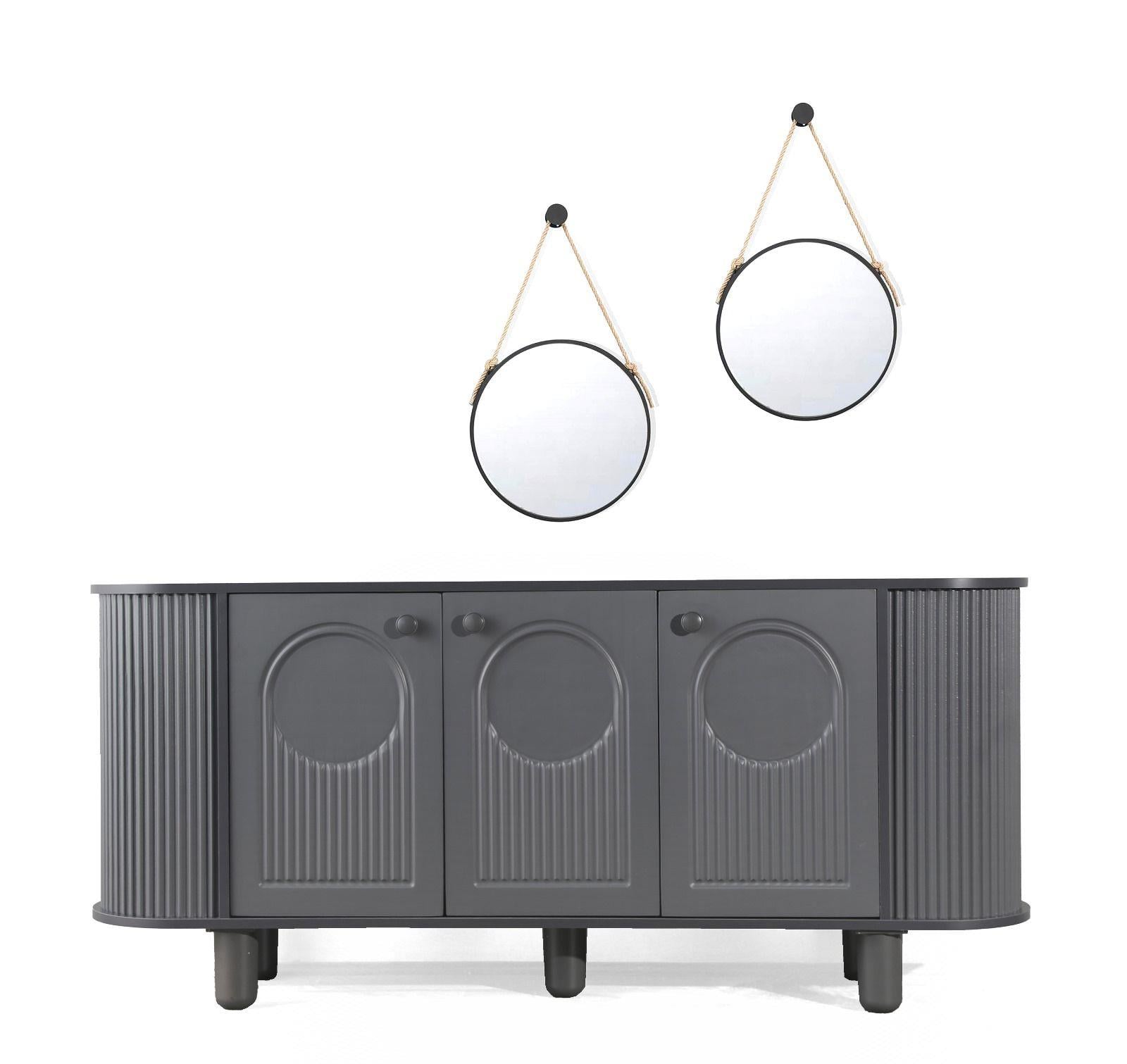 Dekorbizden Petra Yemek Odası Konsol Antrasit