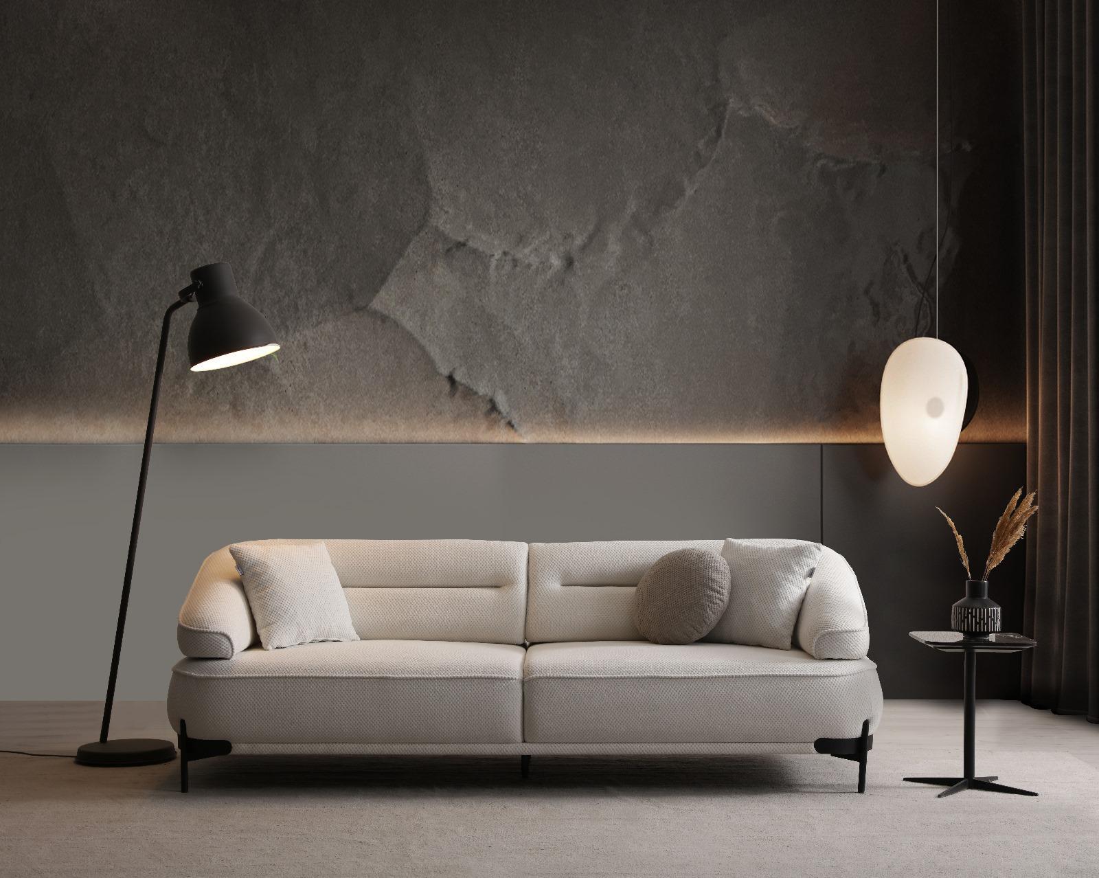 Dekorbizden Rodos Üçlü Koltuk