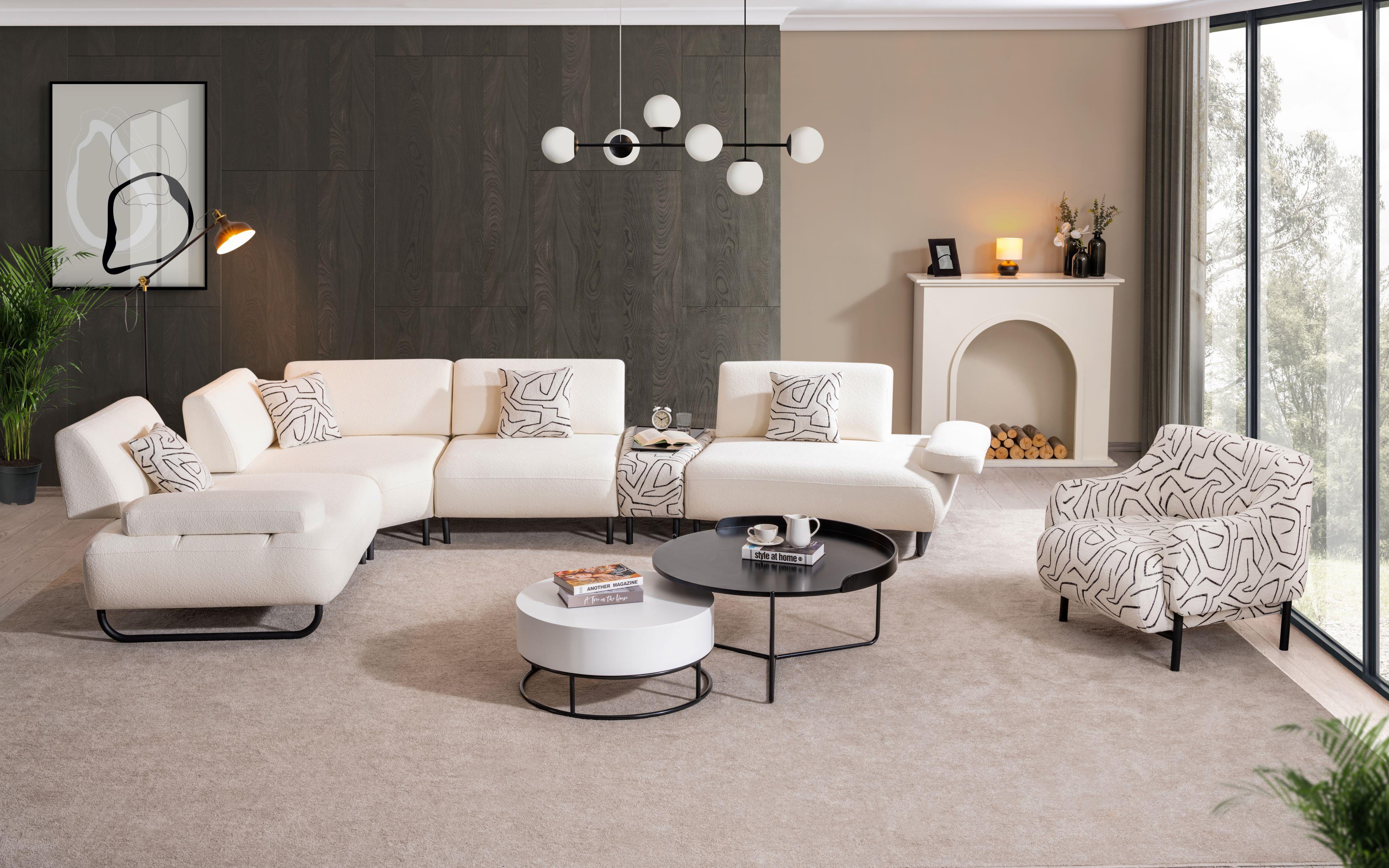 Dekorbizden Simay Köşe Koltuk (Sehpalı)