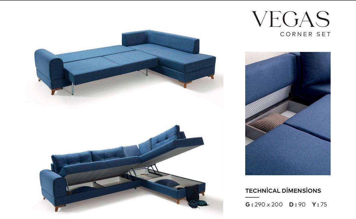 Dekorbizden Vegas Köşe Koltuk