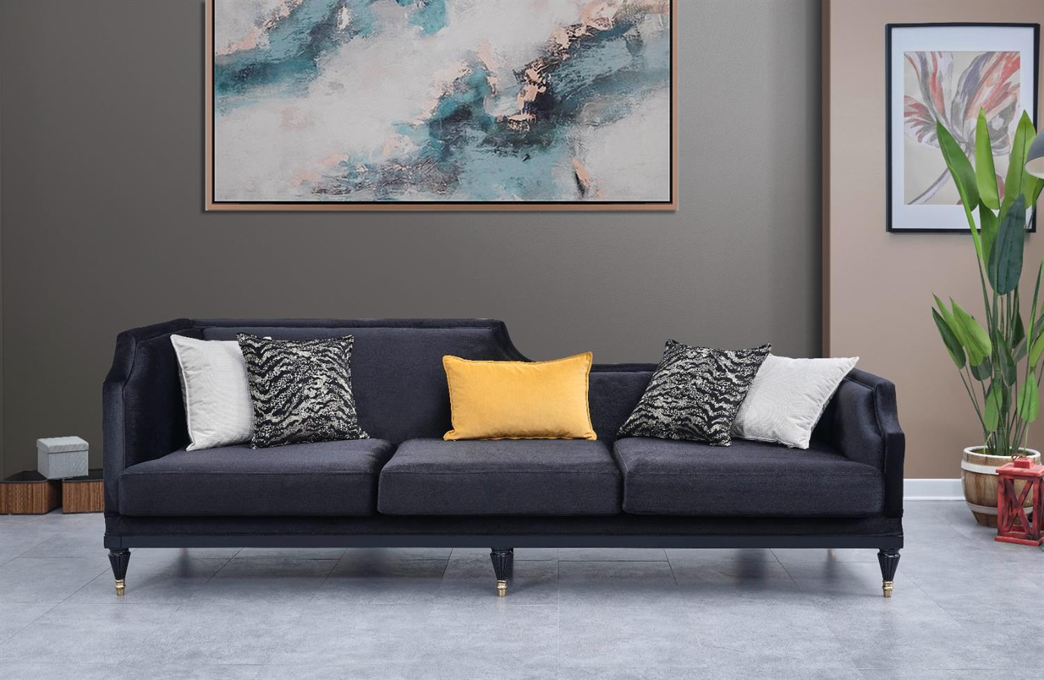 Dekorbizden Viyana Üçlü Koltuk