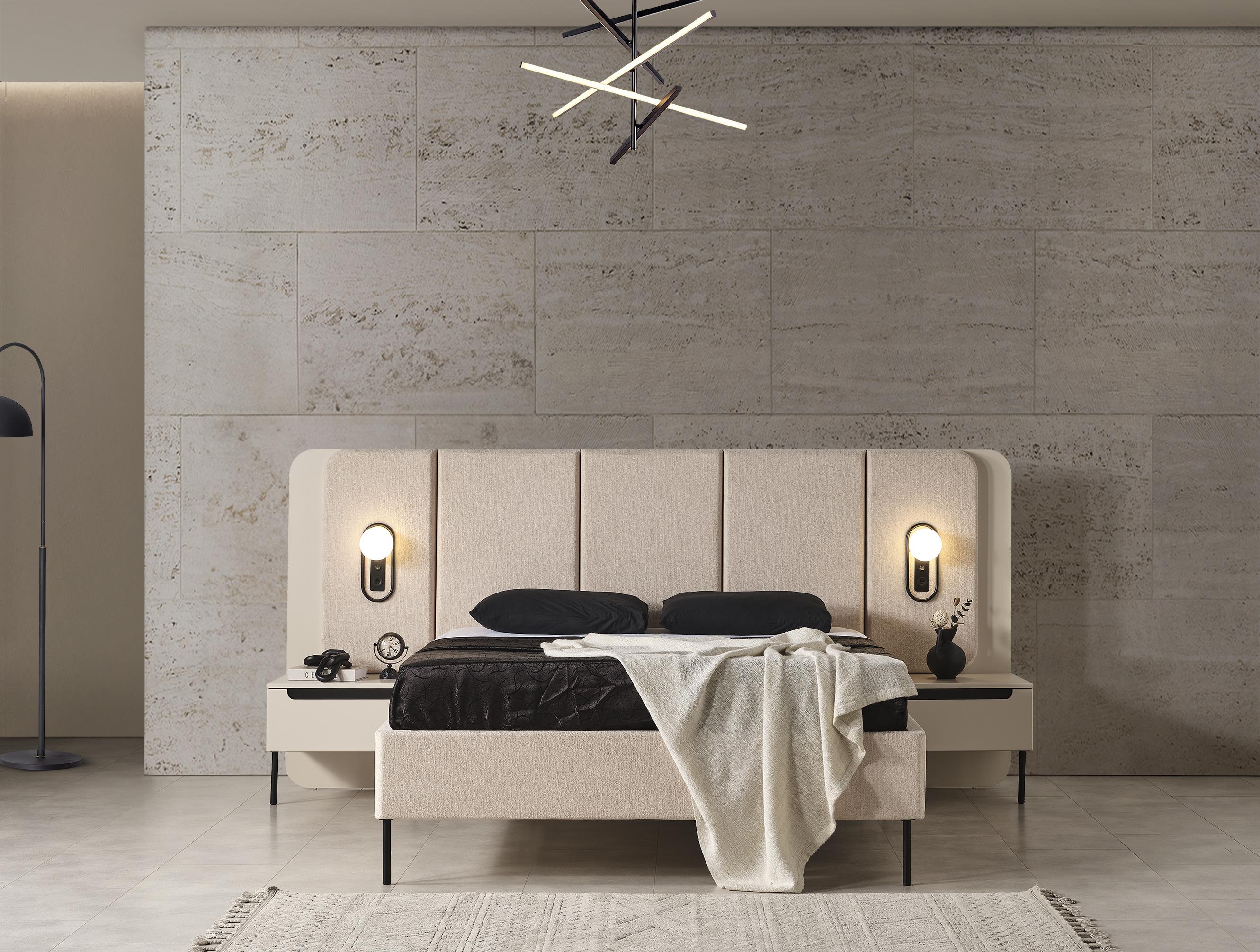 Dekorbizden Zara Siyah Yatak Odası Karyola