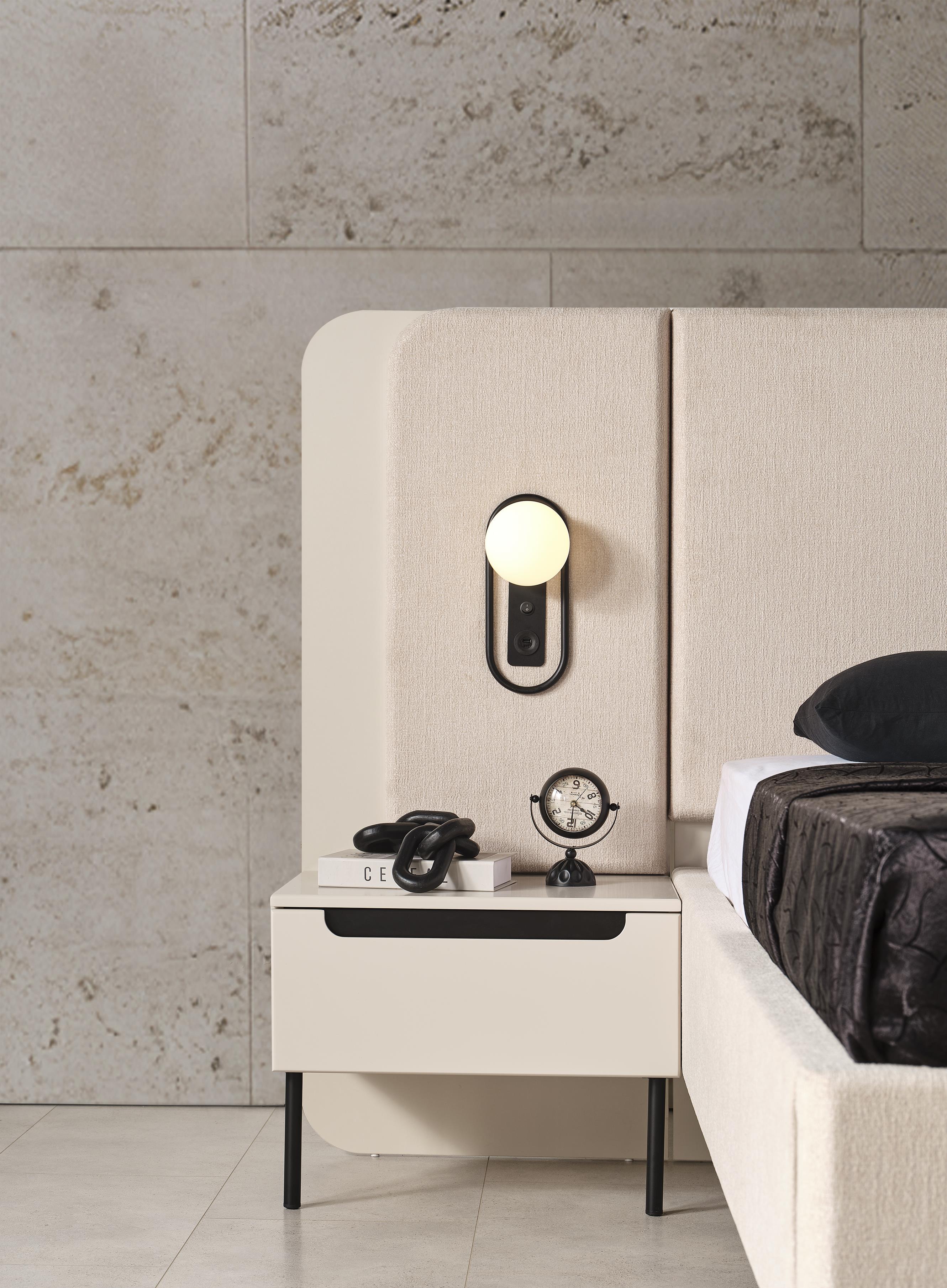 Dekorbizden Zara Siyah Yatak Odası Komodin