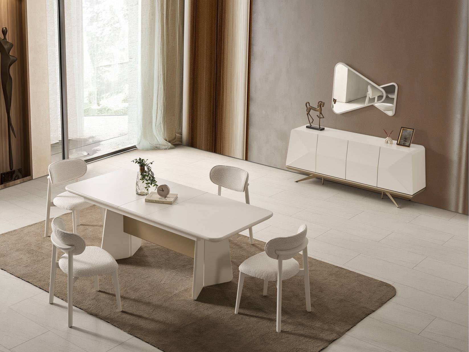 Gucci Yemek Odası Takımı (%100 MDF)
