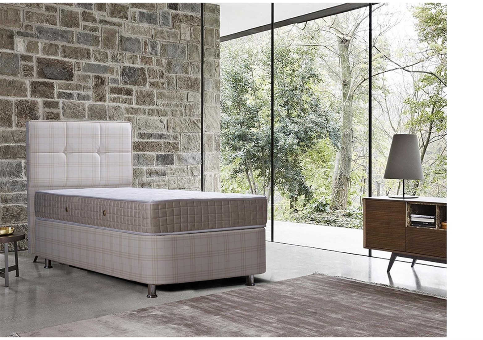 Lara Tek Kişilik Baza Başlık Set