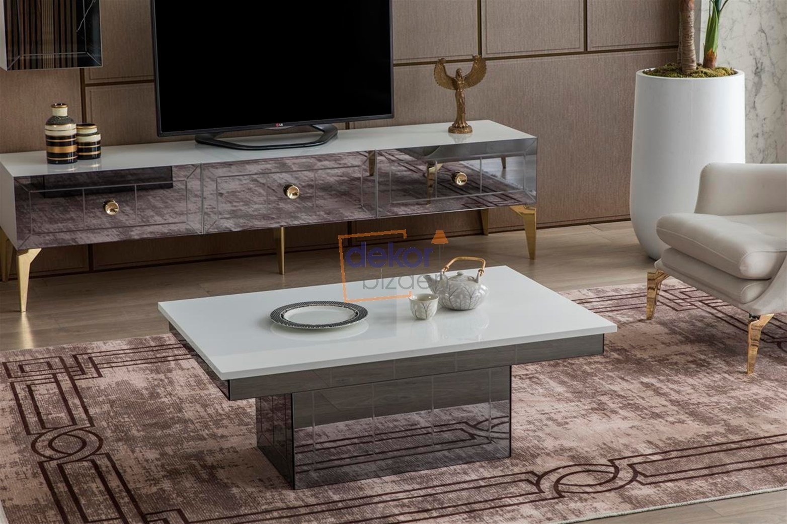 Lexus Orta Sehpa Beyaz