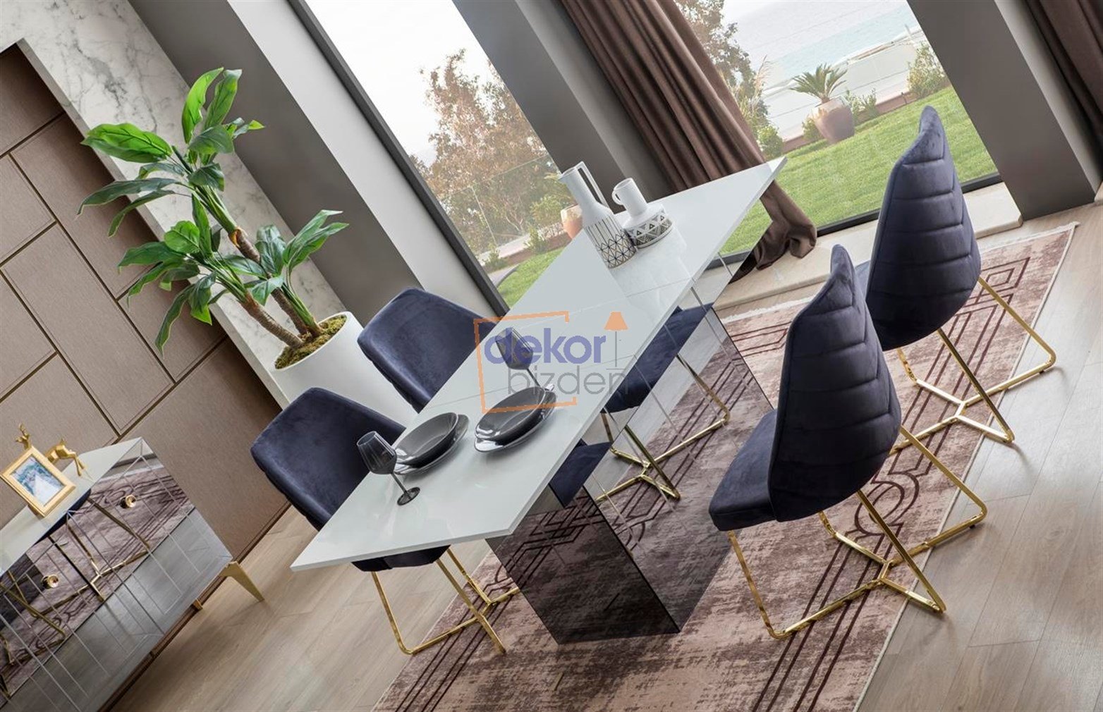 Lexus Yemek Odası Masası Beyaz