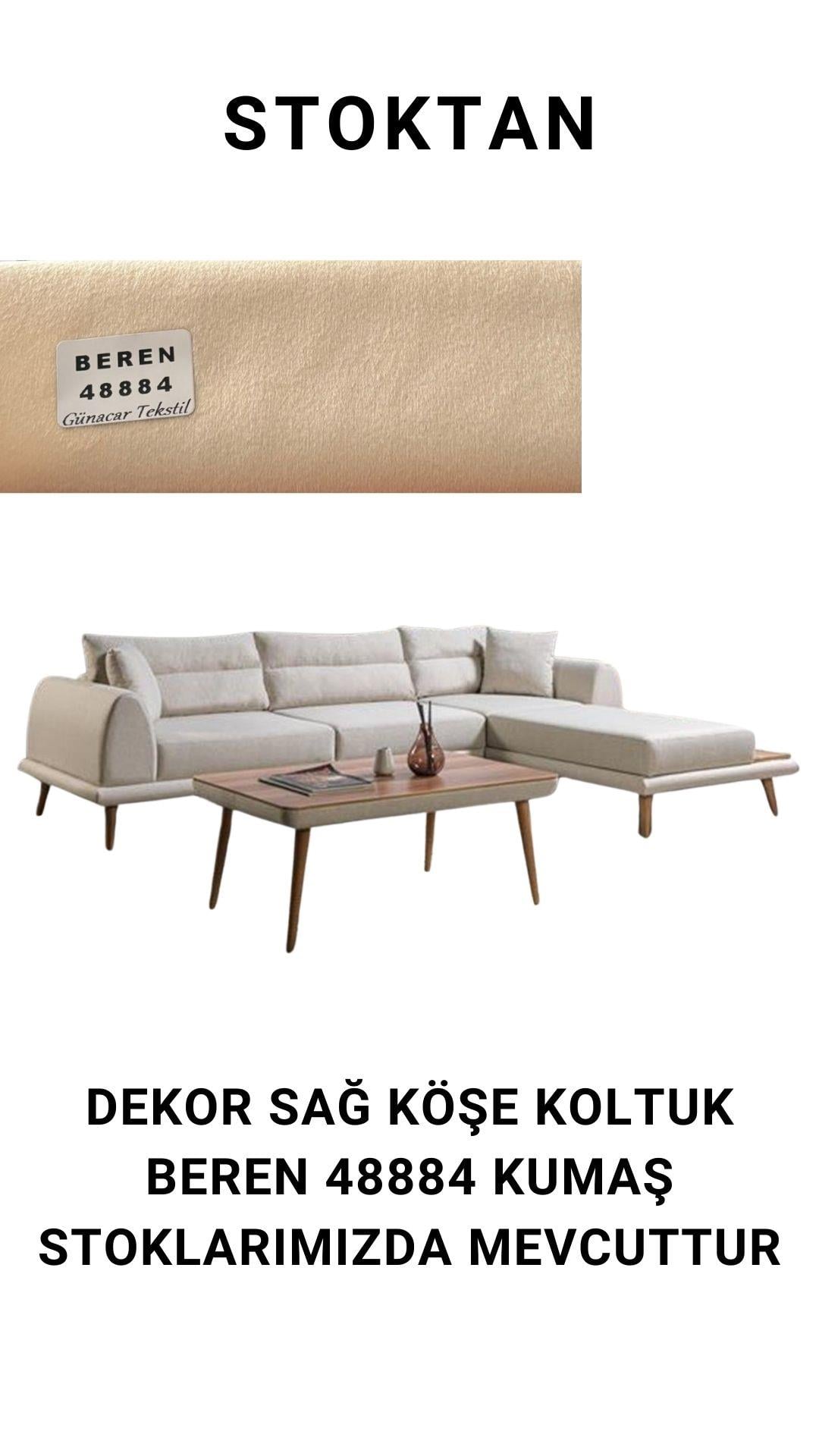 Stokta Dekor Köşe Koltuk (Beren 48884)