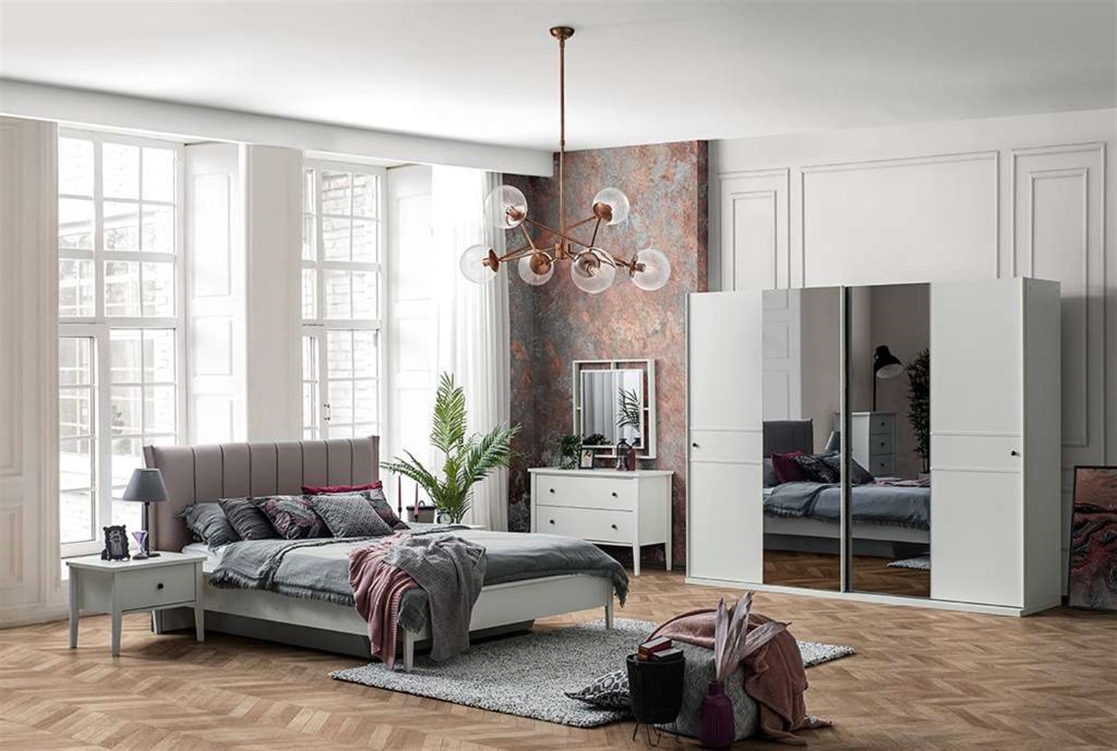 Urban Krem Yatak Odası Takımı
