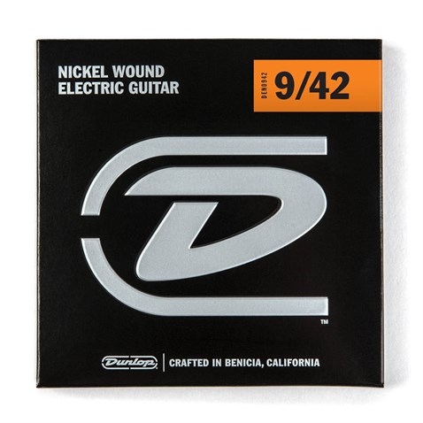 Dunlop DEN0942 Nickel Plated Steel Light Takım Tel (Elektro Gitar Teli 009-042)