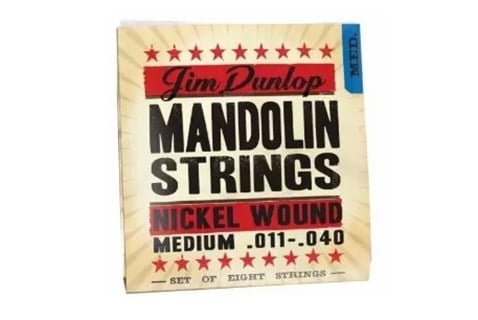 Dunlop DMN1140 Mando Nkl Med Mandolin Teli Set 8
