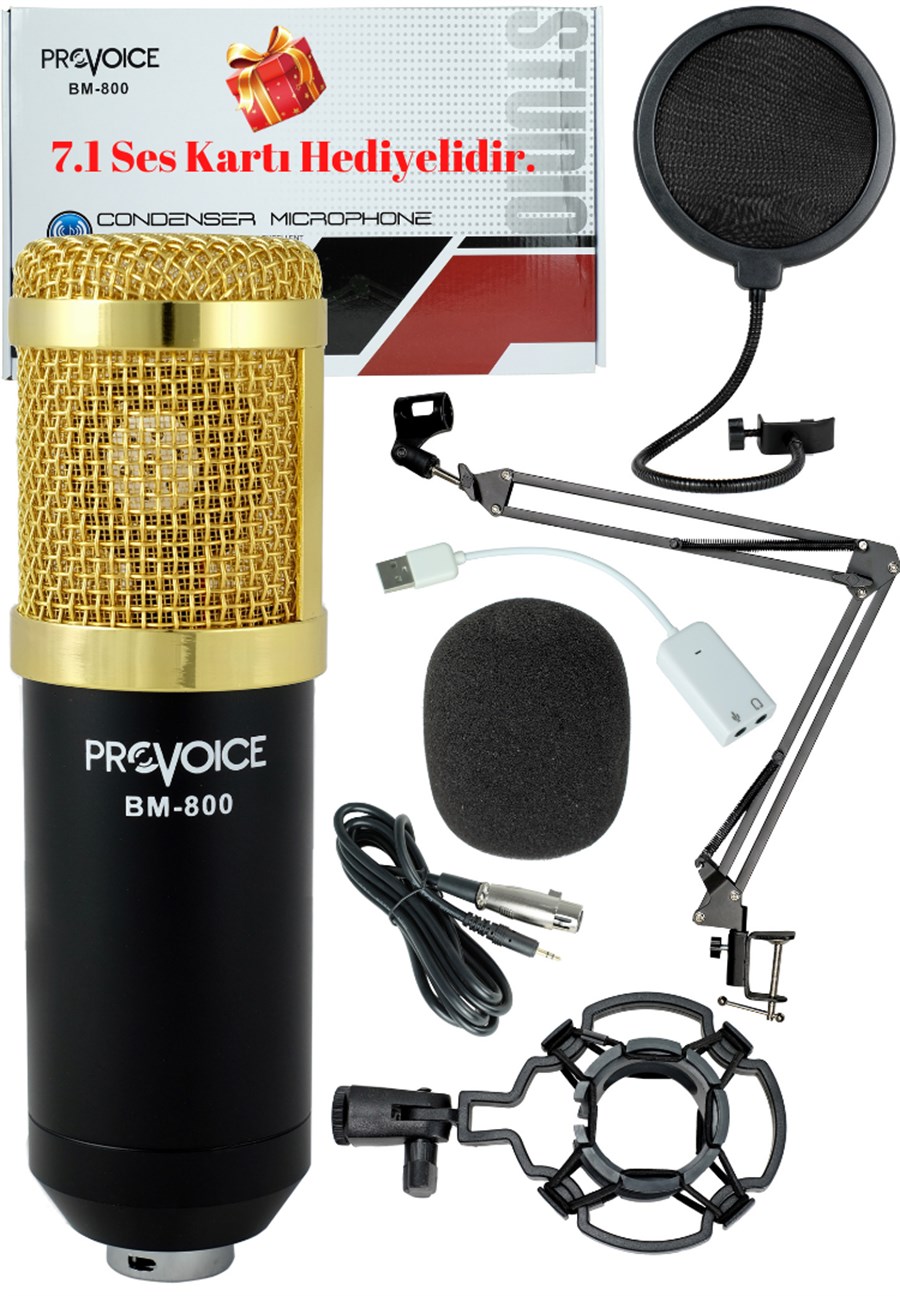Provoice BM-800 Fiyatı, Stüdyo Kayıt Mikrofon Modelleri  ®MeduMuzikMarket.com'da