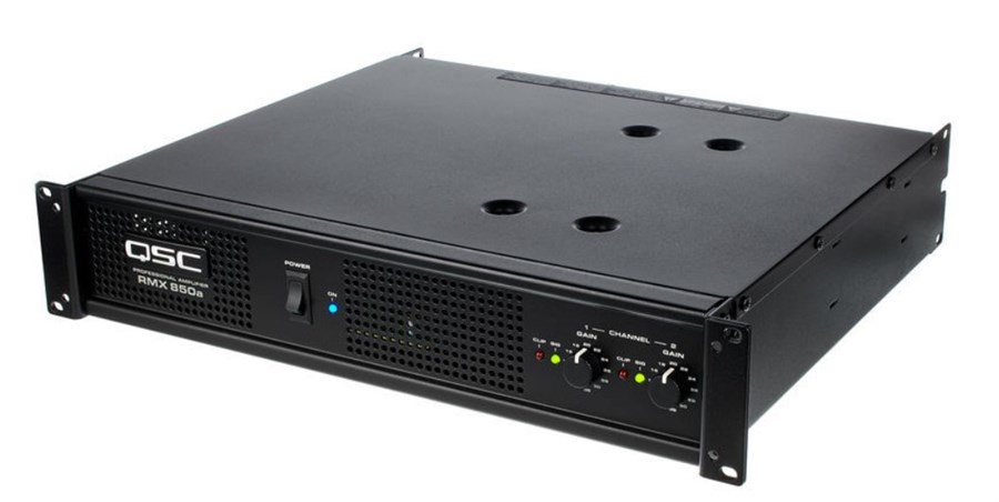 QSC RMX 850 プロフェッショナルパワーアンプ 本体 Qsc RMX 850 Güç Amplifikatör 2x430W/2 Ohm Fiyatı MeduMuzikMarket