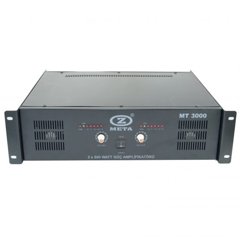 West Sound MT 3000 2x500 Watt 100V Güç Amplifikatörü