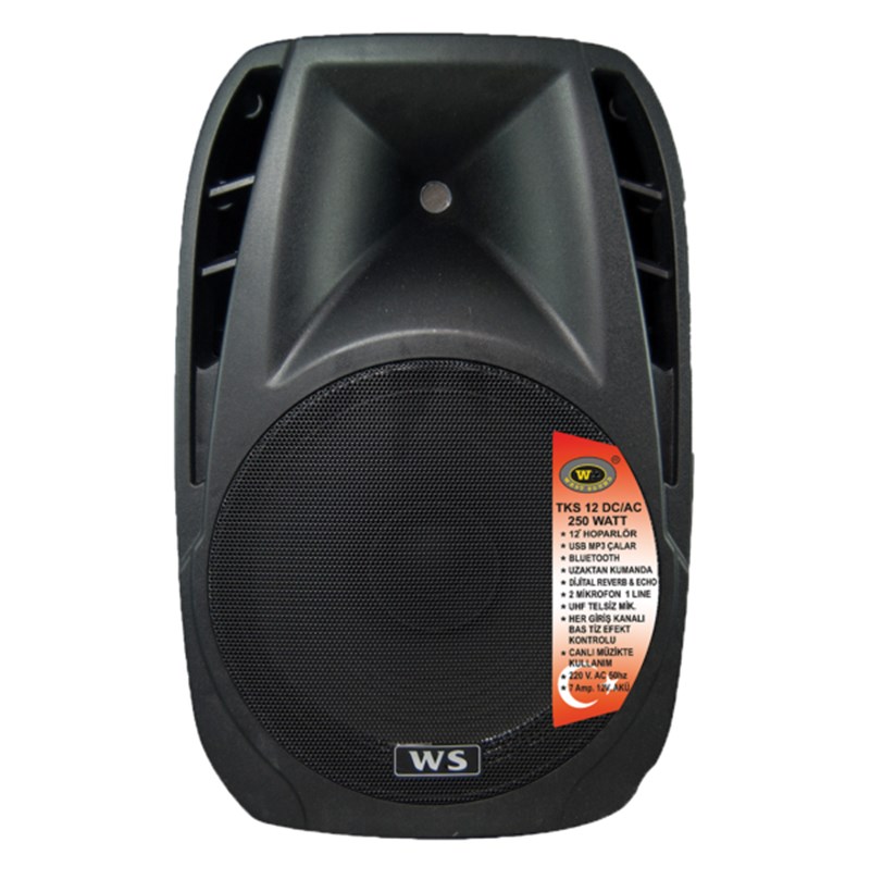 West Sound TKS 12 AC 12 inç 250 Watt Taşınabilir Ses Sistemi ®  MeduMuzikMarket.com'da