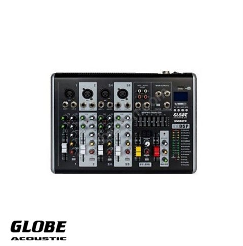 Globe Acoustic GM602FX 6 Kanal Efektli Deck Mikser
