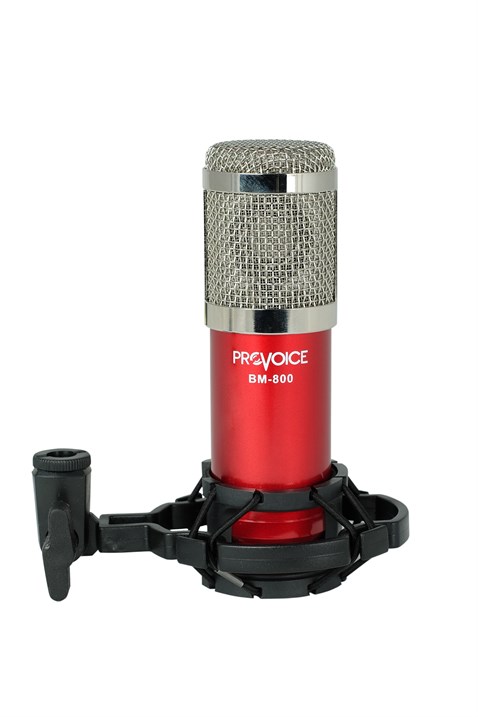 Provoice BM-800 Profesyonel Stüdyo Kayıt Mikrofonu (Pembe)