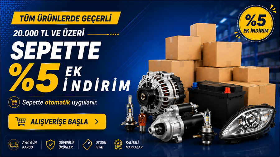 SEPETTE %5 İNDİRİM