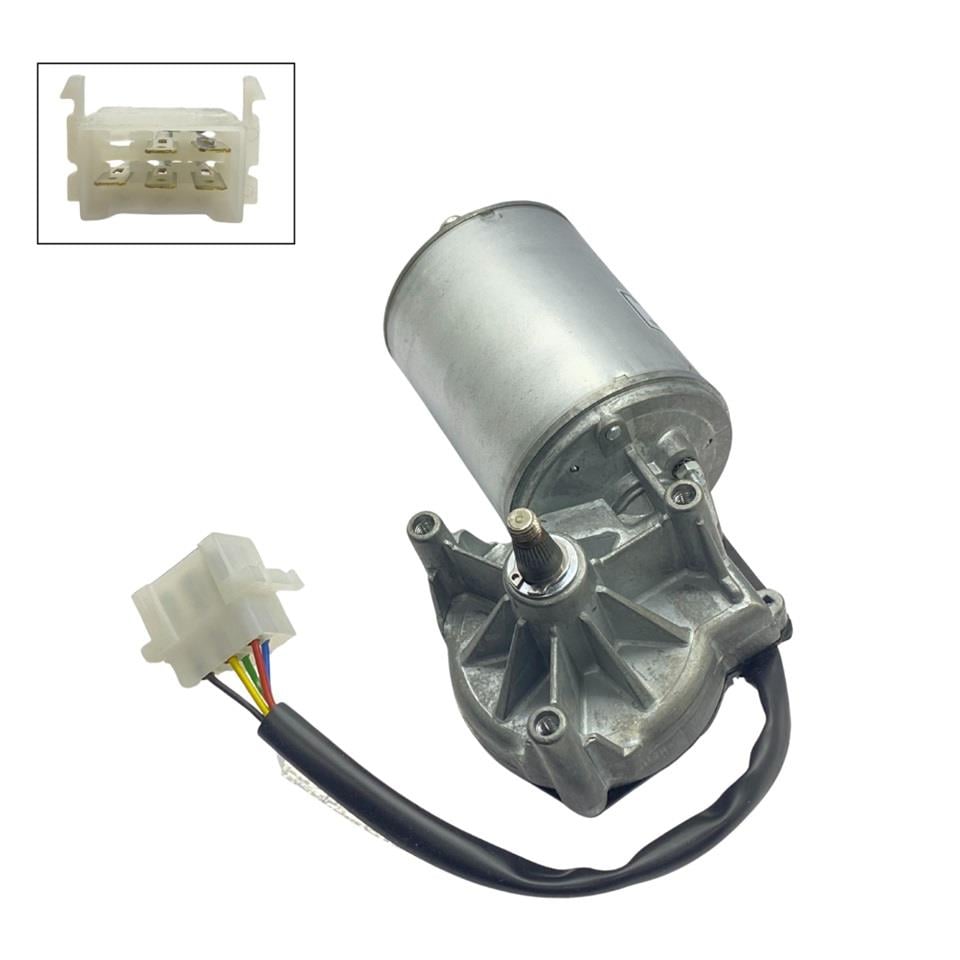 FAZ 24V SİLECEK MOTORU (KABLOLU SOKETLİ 5 FİŞ) 500KP FORD CARGO