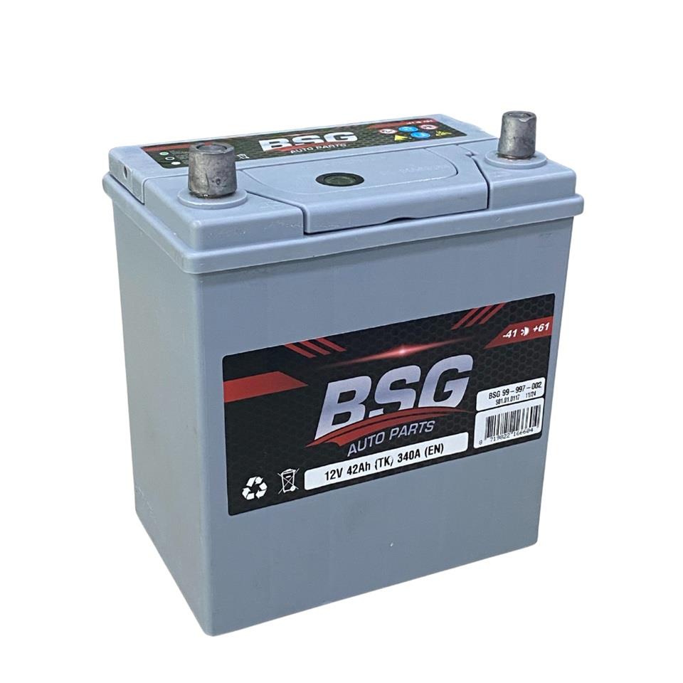 BSG 12V 42 AH AKÜ 340 A (EN) (196*134*222) (KALIN-İNCE KUTUP TERS)