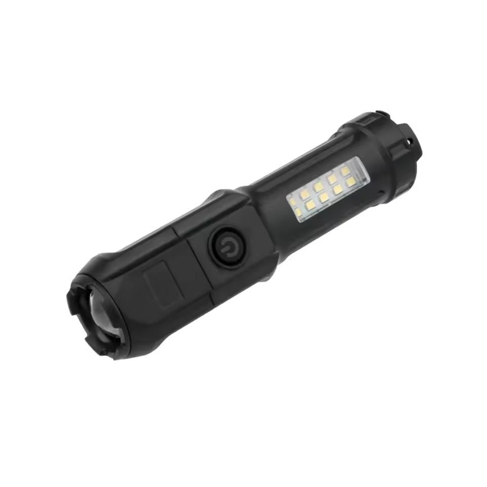 EL FENERİ COB LED (4 FONKSİYONLU-ZOOMLU) (USB ŞARJLI) (POWERBANK ÖZELİKLİ) (130*35 MM)