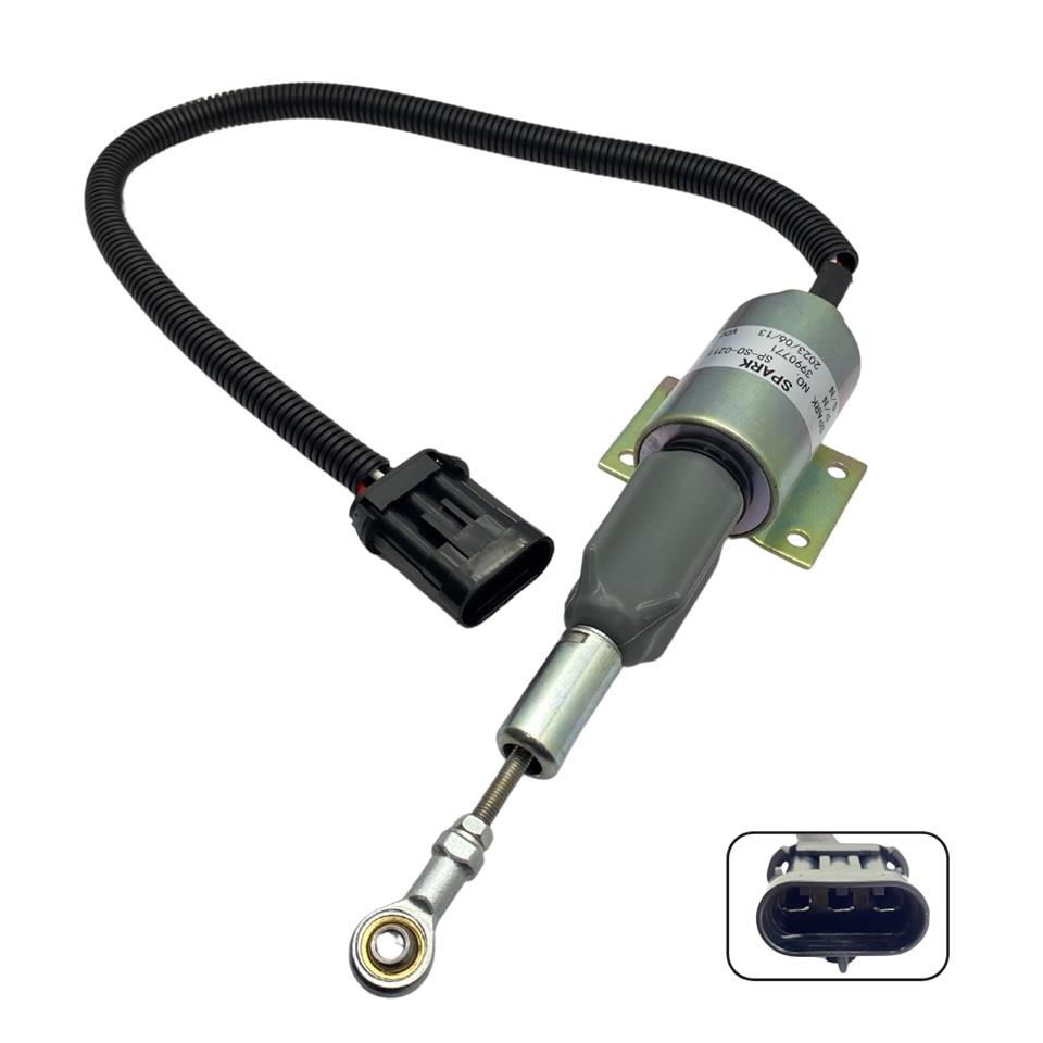 24V STOP SELENOİDİ (GÖVDE ÇAPI:51 MM) CUMMINS MOTOR