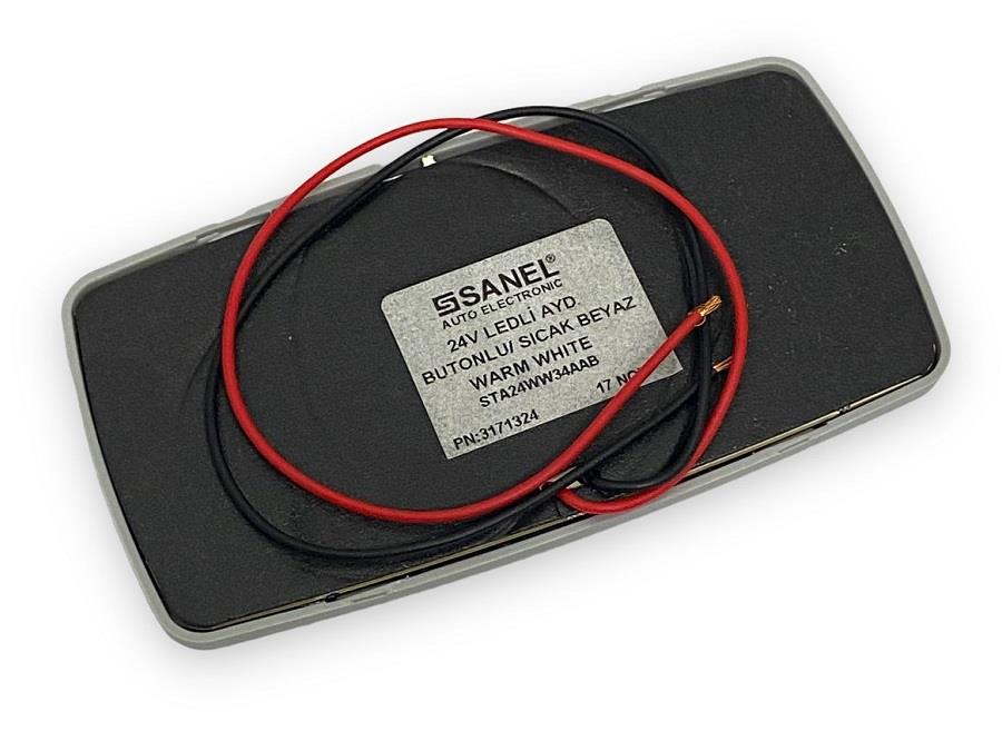 SANEL 24V TAVAN LAMBASI 34 LEDLİ 6500K BEYAZ (135*70 MM) (BUTONLU)