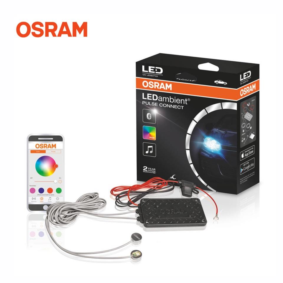 OSRAM 12V FAR İÇİ LED LAMBA (7 RENKLİ LED AMBİYANS--SESE DUYARLI-BLUETOOTH)