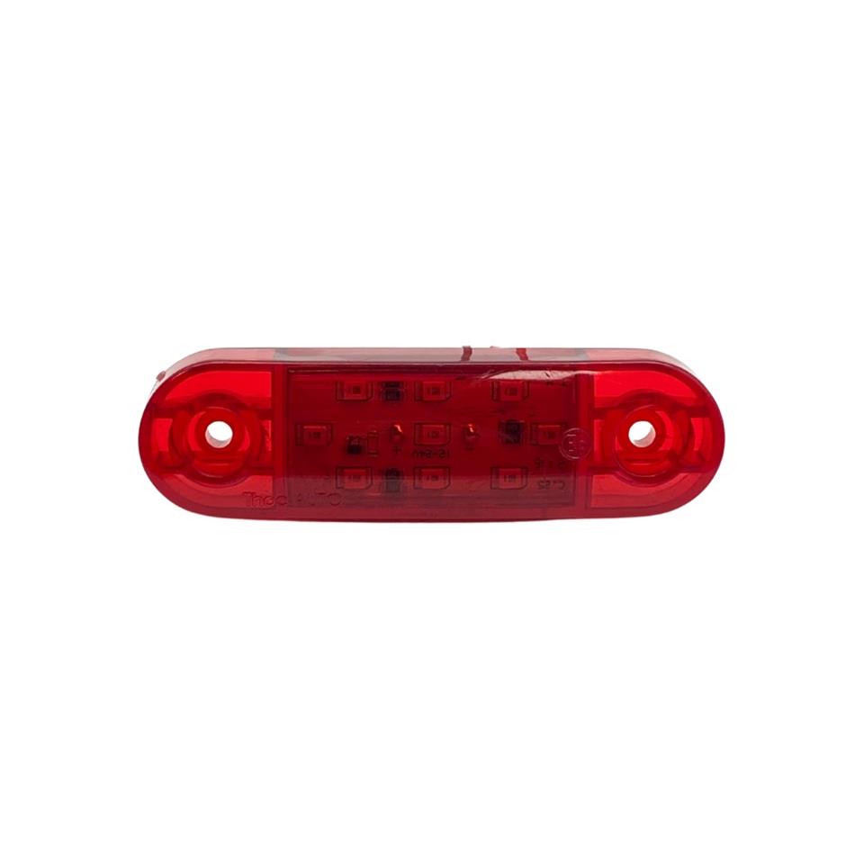 12V-24V PARMAK LAMBA KIRMIZI (9 LEDLİ) (85*25 MM) 