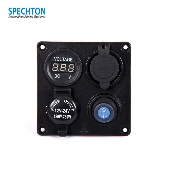 12V-24V GÖSTERGE PANELİ (SWITCH MARİNE) (TEKLİ) 90*90 MM