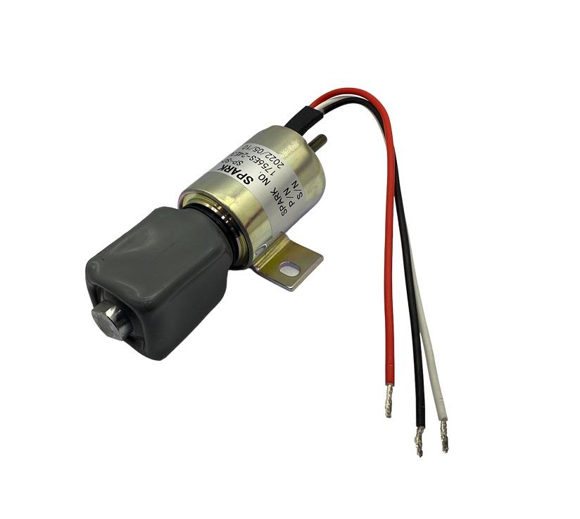 24V STOP SELENOİDİ (GÖVDE ÇAPI:45 MM) (TERS) JCB-VOLVO-WOODWARD