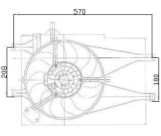 KALE 12V FAN MOTORU DAVLUMBAZLI FIAT PALIO/ALBEA 1.2 2001 > (KLİMASIZ)
