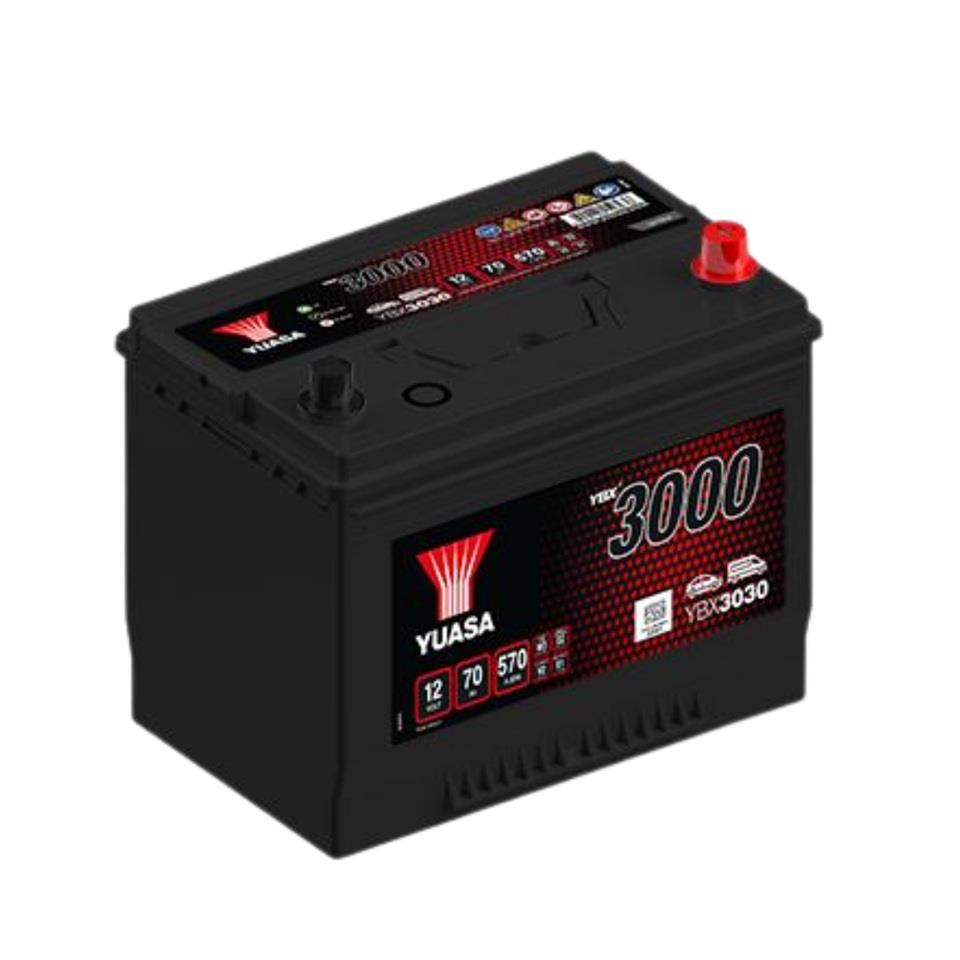 YUASA 12V 70 AH AKÜ 570 A (EN) (262*173*225) (YÜKSEK DÜZ)
