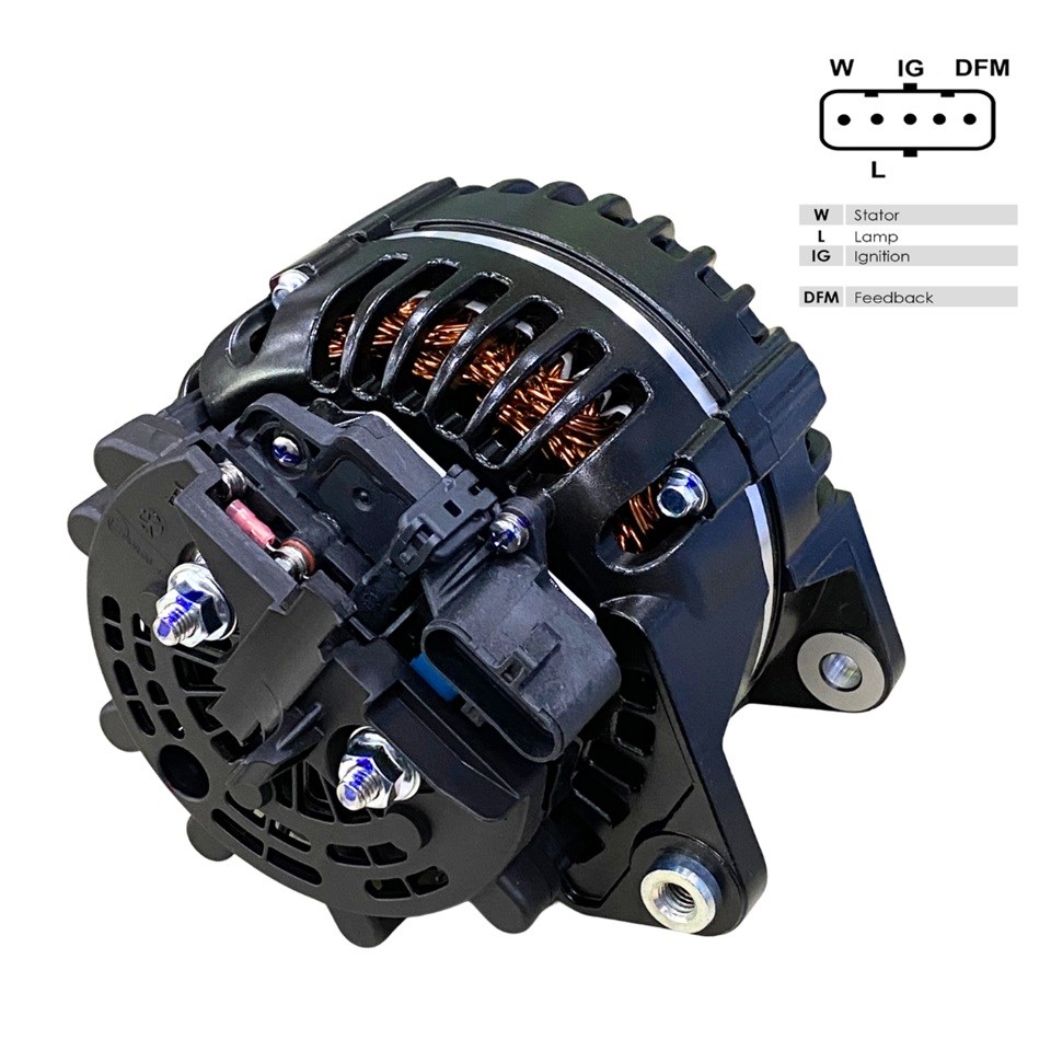 PRESTOLITE 24V ALTERNATÖR DİNAMO 120 A (SOKETLİ 5 FİŞ) (W-L-IG-DFM)