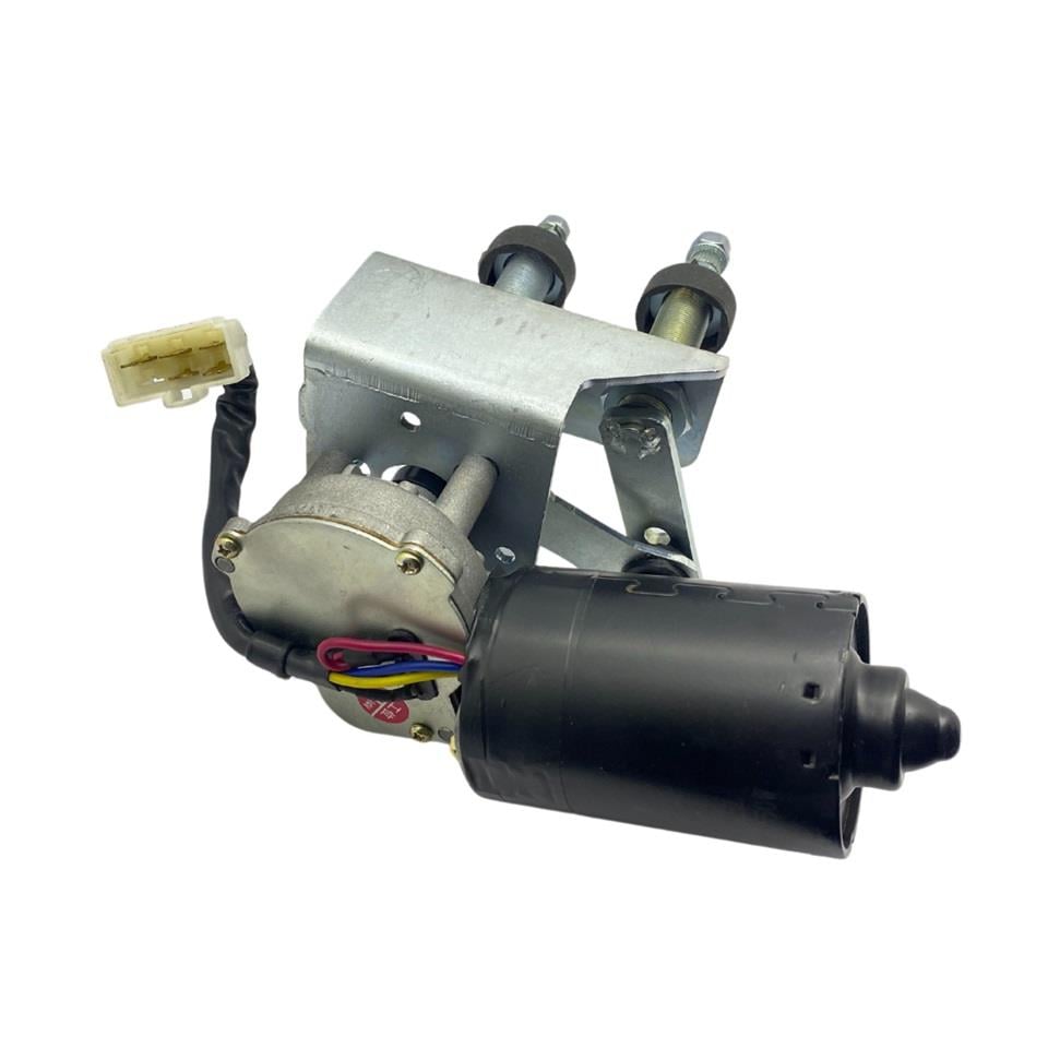 24V SİLECEK MOTORU MEKANİZMALI ÇİFT MİLLİ (M6/M8 CIVATA) (AYARLI)