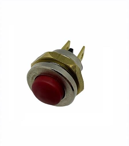 METAL BUTON MİNİ (FİŞLİ) (16 MM) KIRMIZI