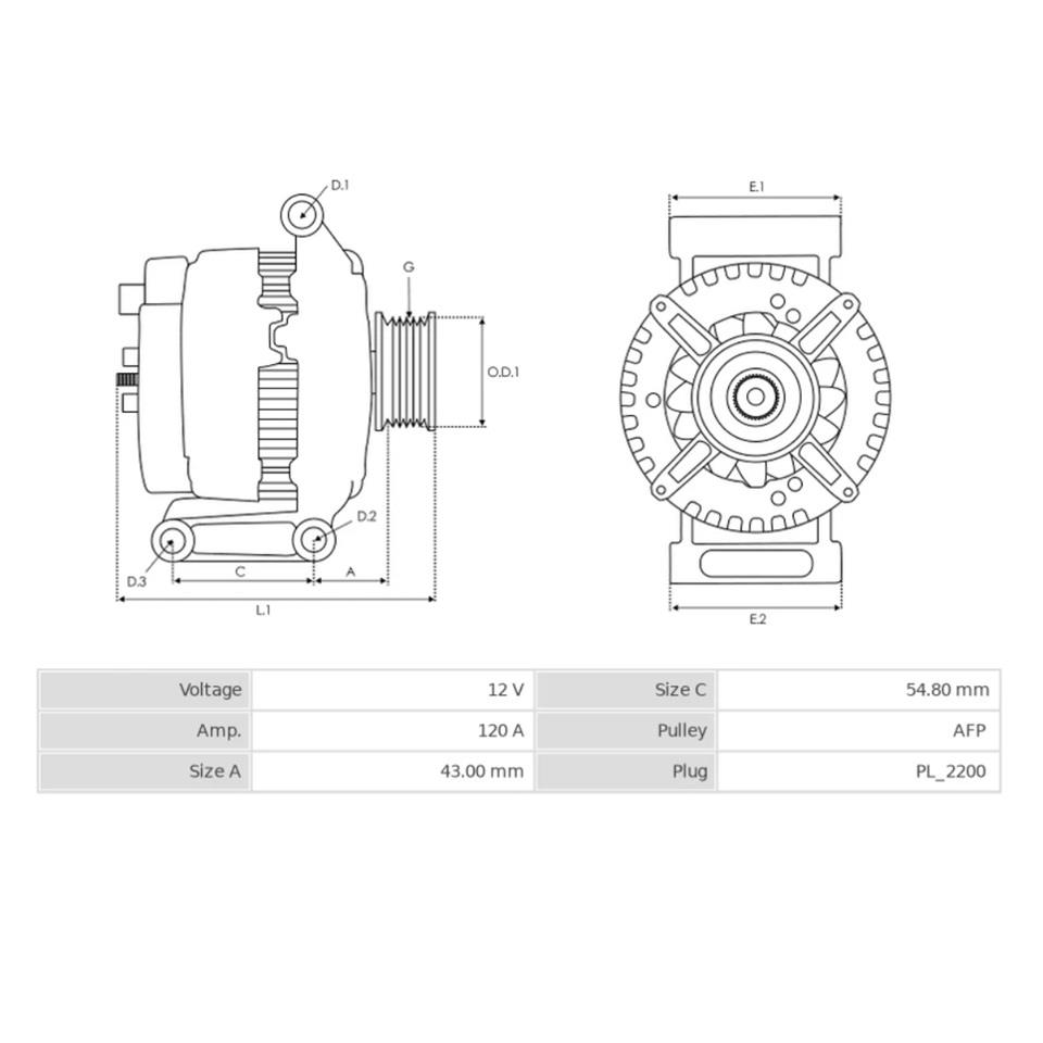 DENSO 12V ALTERNATÖR DİNAMO 120 A (DFM-L) OPEL ASTRA H/CORSA D/MERIVA 1.3 CDTI (ITALY)