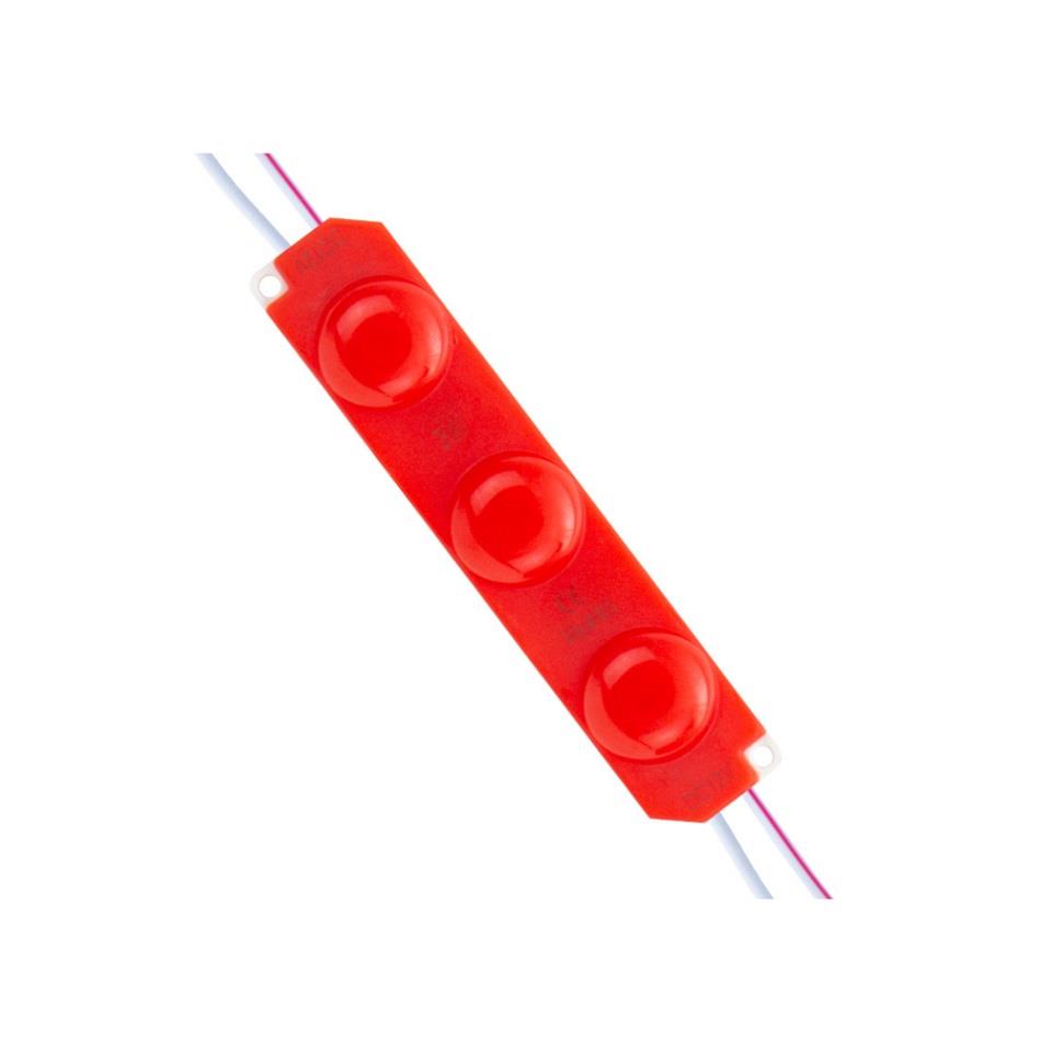 12V PARMAK LAMBA 3-LEDLİ KABLOLU KIRMIZI (94*20 MM)