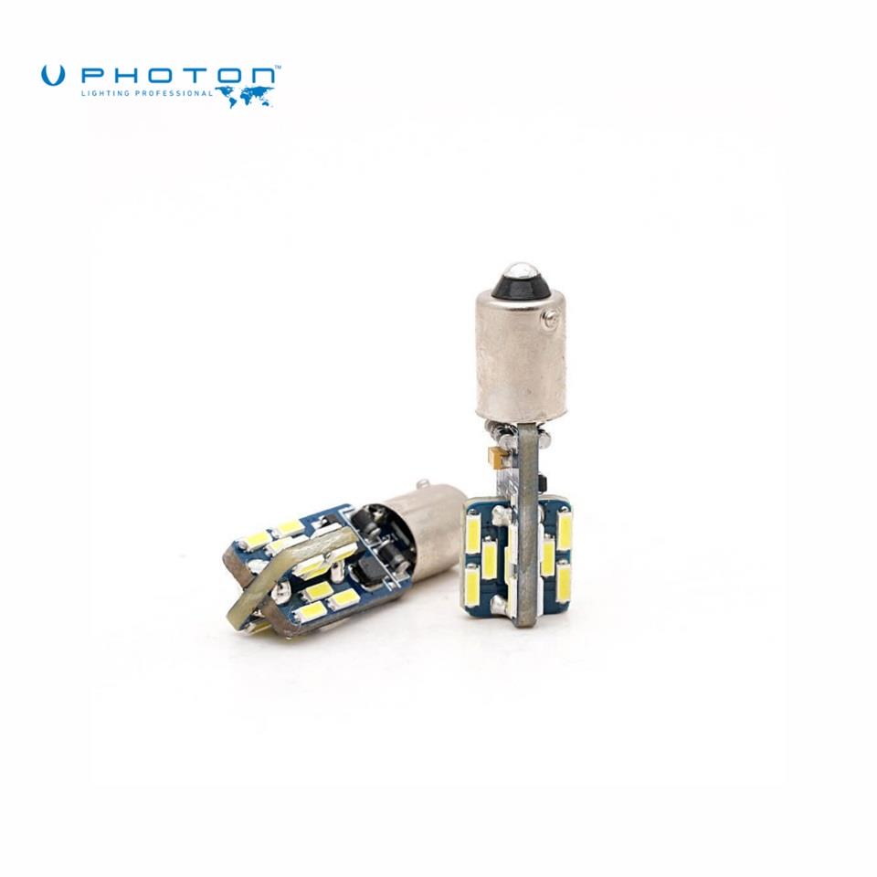 PHOTON 12V H21 AMPUL 15 LEDLİ BEYAZ CANBUS (BAY9s) (2 AD)
