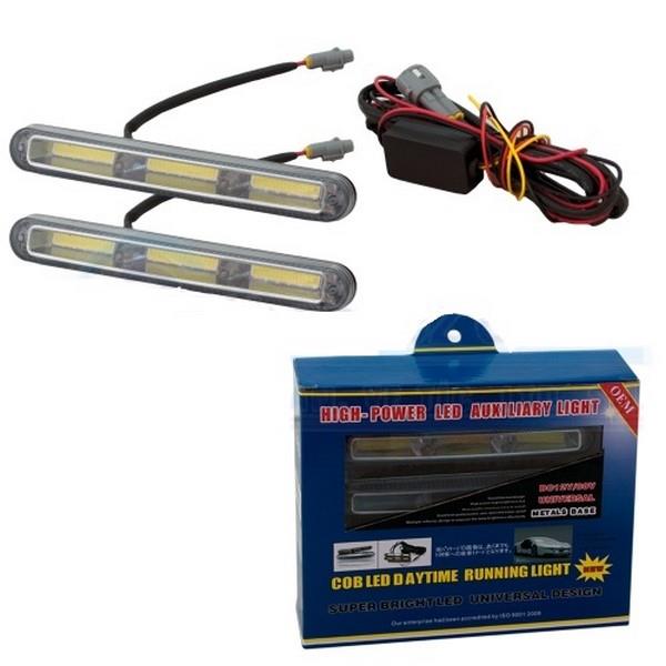 12V-80V GÜNDÜZ SÜRÜŞ LAMBASI FONKSİYONLU 3 LEDLİ COB LED (16 MM X 169 MM) (2 AD)