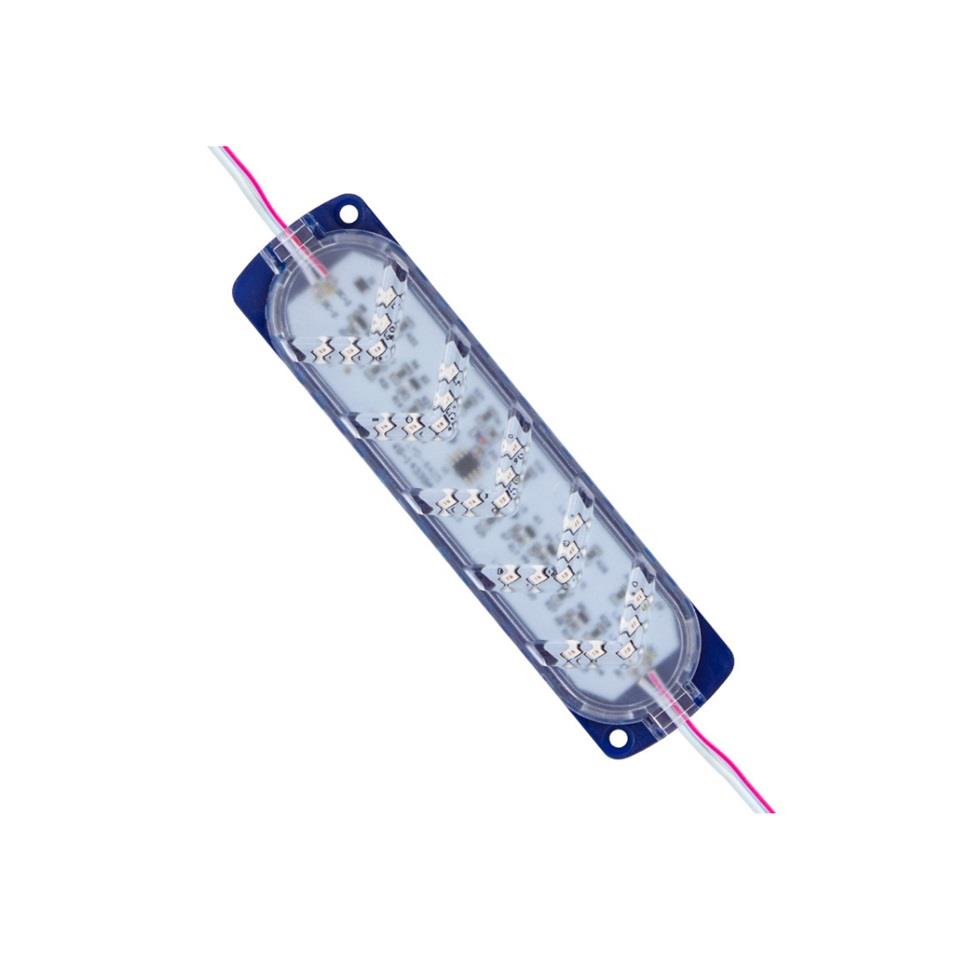 12V ÇAKAR LAMBA LEDLİ (OK İŞARETLİ) (MAVİ) KABLOLU (142*37 MM)