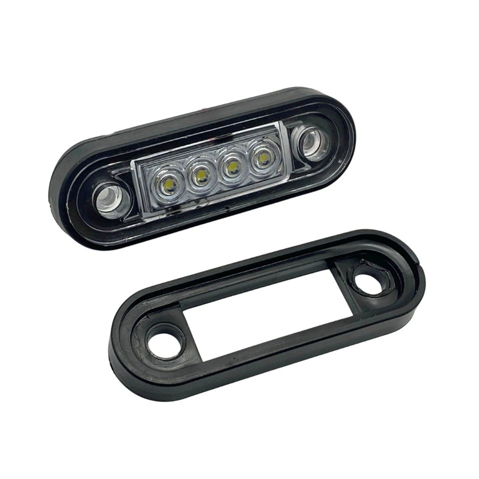 12V-24V PARMAK LAMBA 4-LEDLİ (BEYAZ) (85*28 MM)