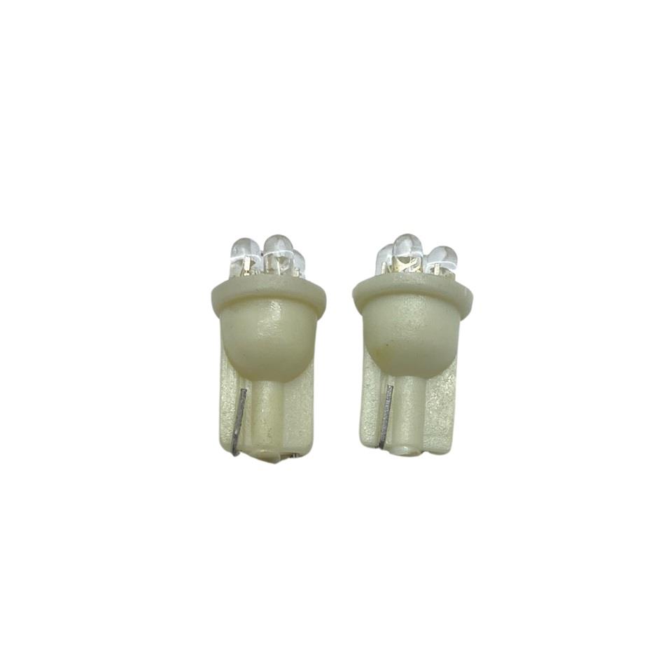 12V DİPSİZ T10 AMPUL 4 LEDLİ BEYAZ (2 AD)