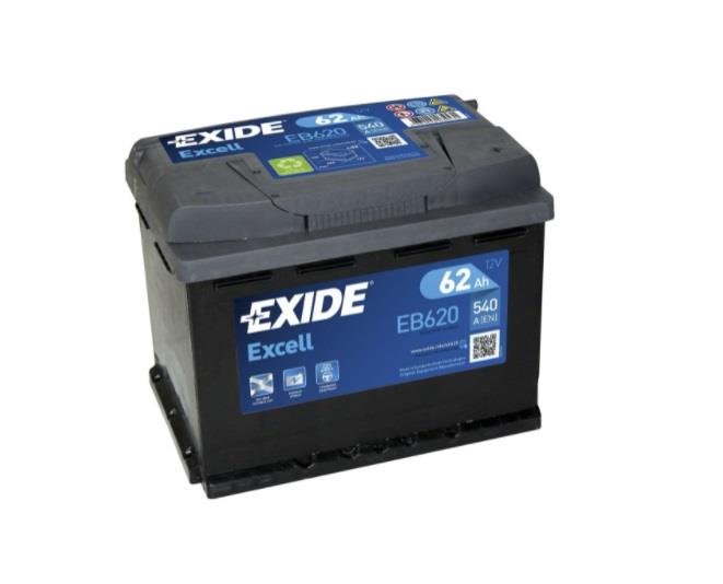 EXIDE 12V 62 AH AKÜ EXCELL 540 A (EN) (242*175*190)